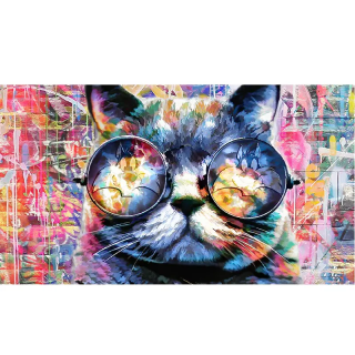 Grosminet style street art pop art impression toile, plexi ou pvc